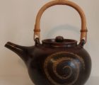 Lesley Collington Teapot with spiral decoration
