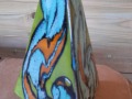 PP009JL Poole Zone, triangular vessel designed by Janet Laird